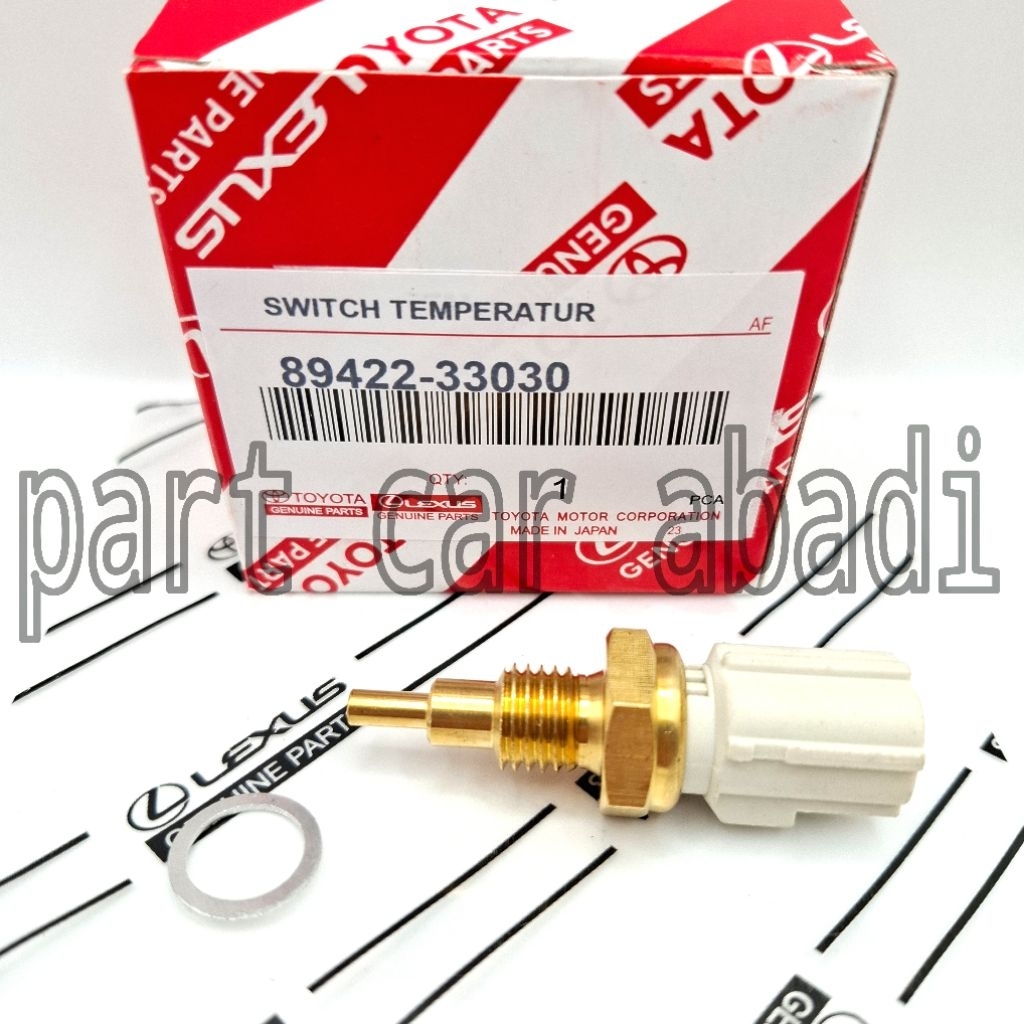 Switch Temperatur Sensor ECT Asli Toyota All New Vios Gen 3 Tahun 2013 Sampai 2022 89422-33030