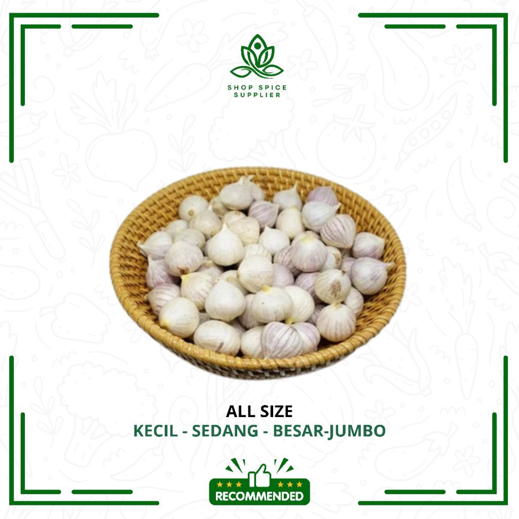 

Bawang putih tunggal super 100gr | Bawang putih lanang | Bawang tunggal lanang | Pilihan herbal Super Alami - Spiceshop