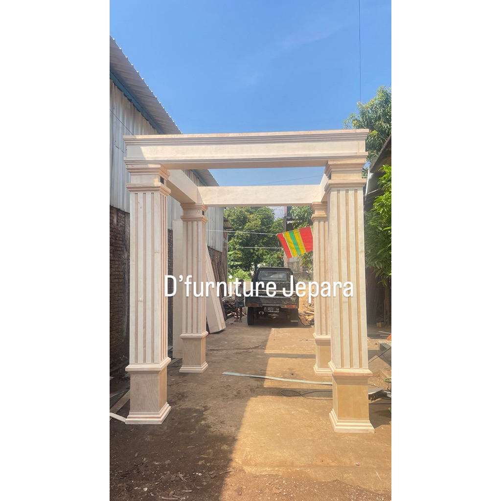 lorong masuk pelaminan, pergola gazebo pelaminan