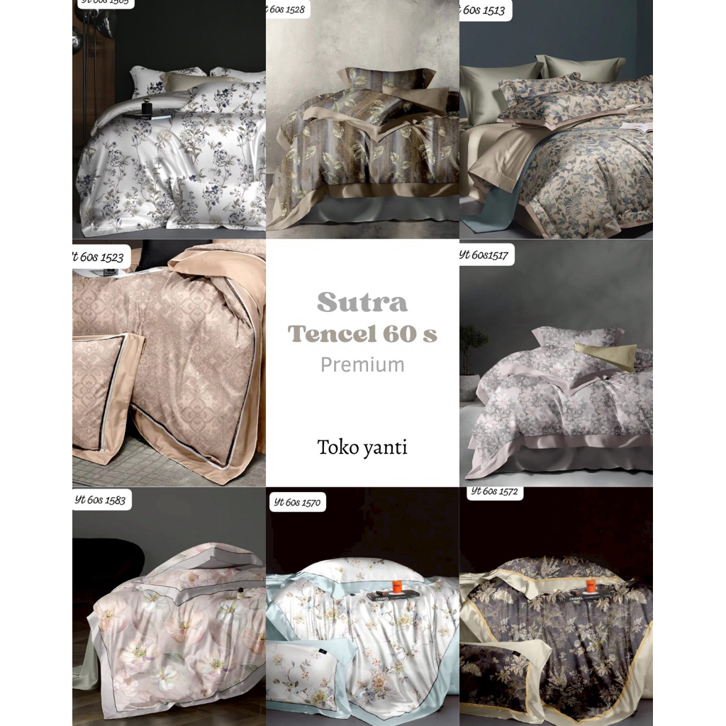 Seprei Sutra Tencel 60 s | Tencel Organik 60 s FREE ANTI GESER | Seprei Tencel Double ( 160-180-200 