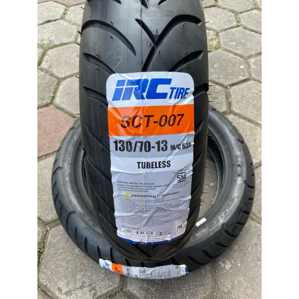 BAN BELAKANG IRC 130/70-13 SCT-007 TUBELESS (Ban Belakang NMAX / PCX160 / ADV150)