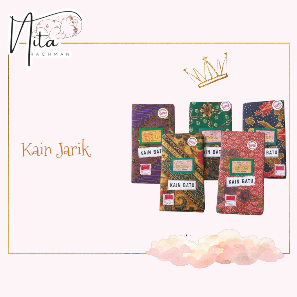 Kain Jarik jarit sewek sarung melahirkan Batik Idola kain super batu halus panjang, rapih, kebat bag