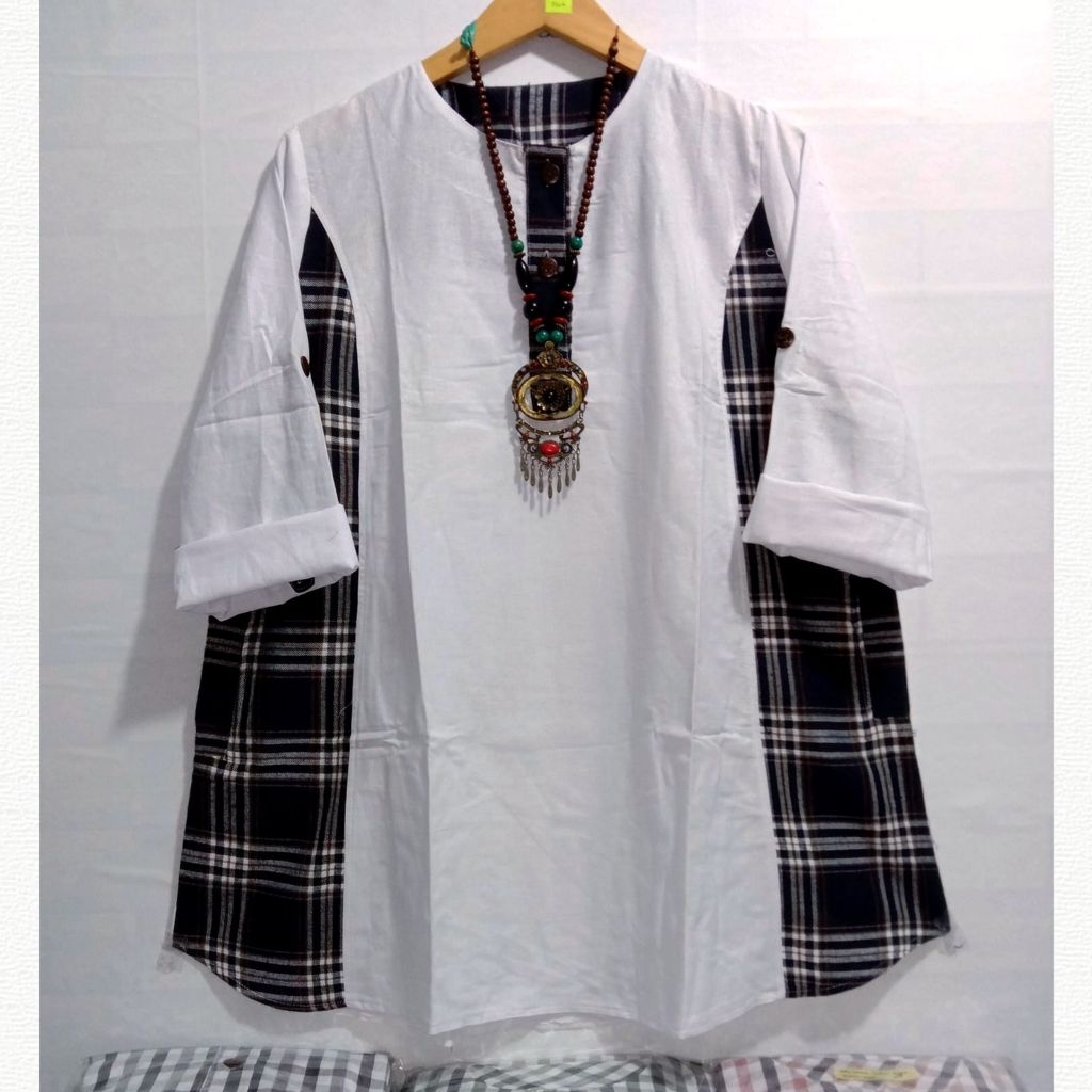 BAJU ATASAN TUNIK WANITA JUMBO 5L LD 130 LONG TUNIK BUSUI WANITA