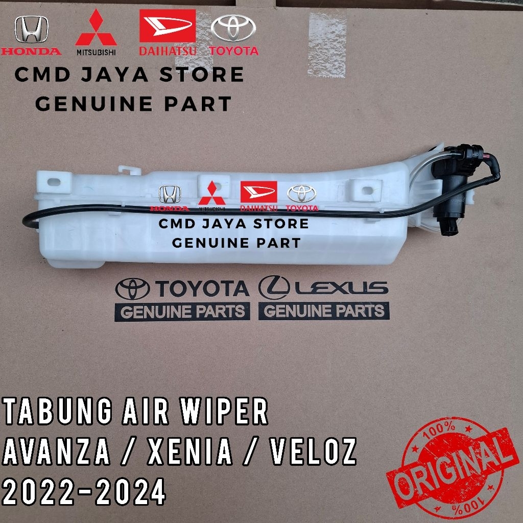 Tabung Air Wiper Tabung Cadangan Wiper Avanza Xenia Veloz 2022-2024 Original