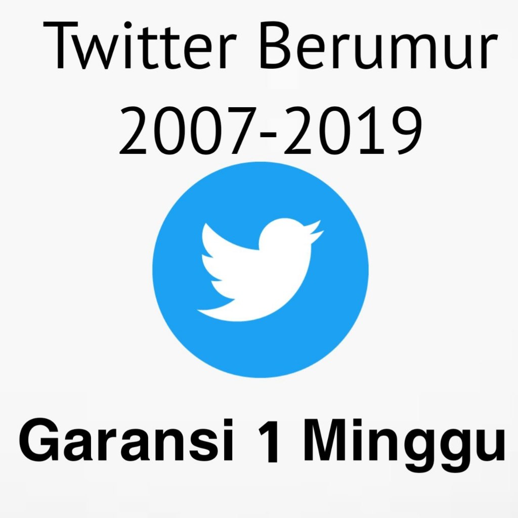 akun Twitter Old 2007-2019 garansi 1 minggu