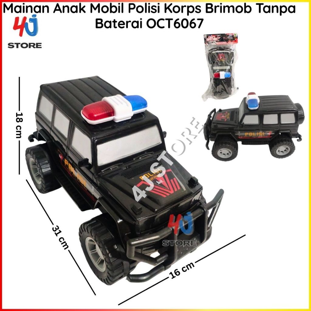 4JStore Mainan Mobil Jeep Polisi Jumbo