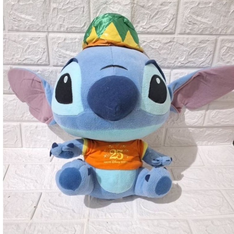 boneka jumbo stitch biru kostum edisi khusus 25th tokyo disney resort brand original tokyo disney se