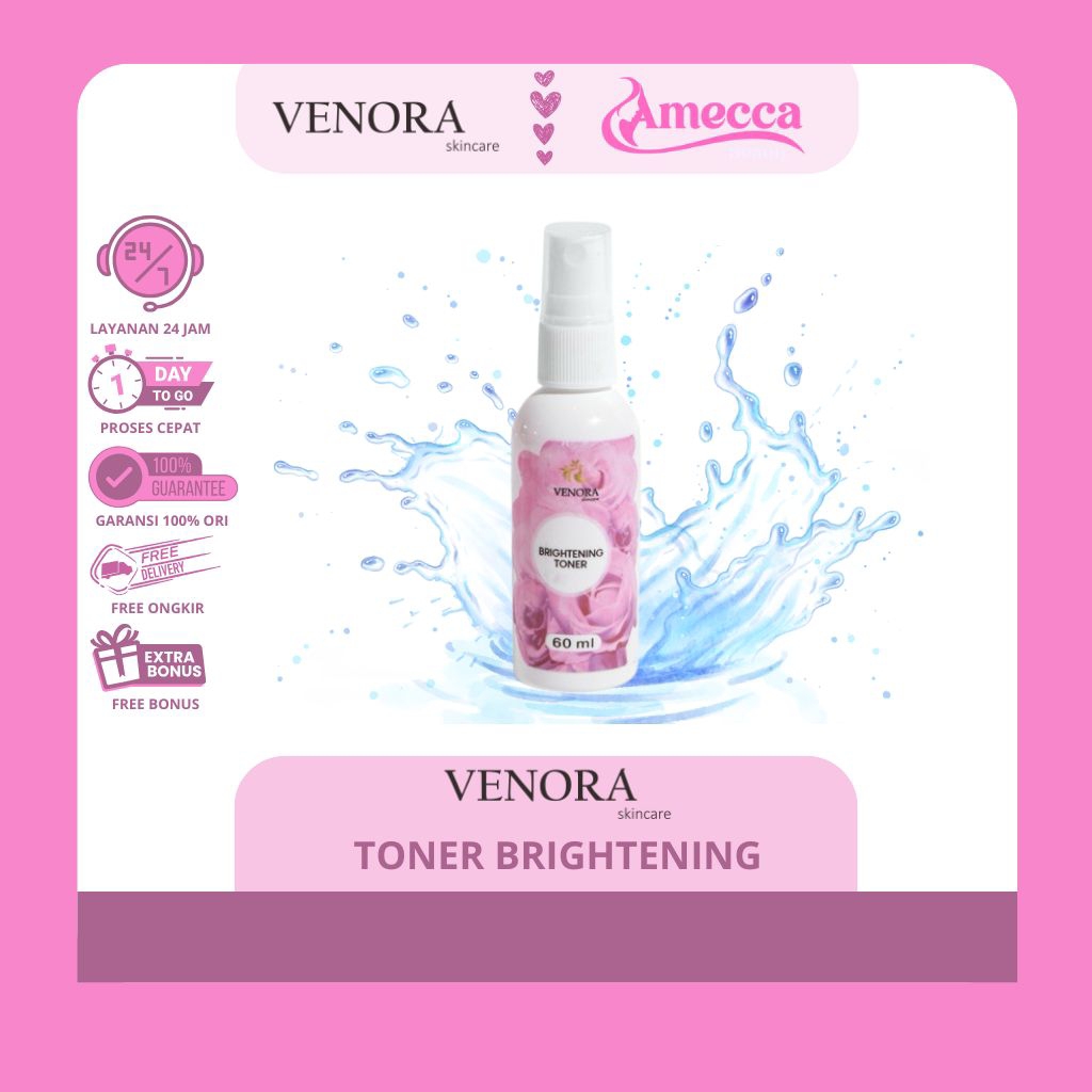 [COD] Toner Brightening Venora Skincare | Pembersih Brightening Venora Skincare