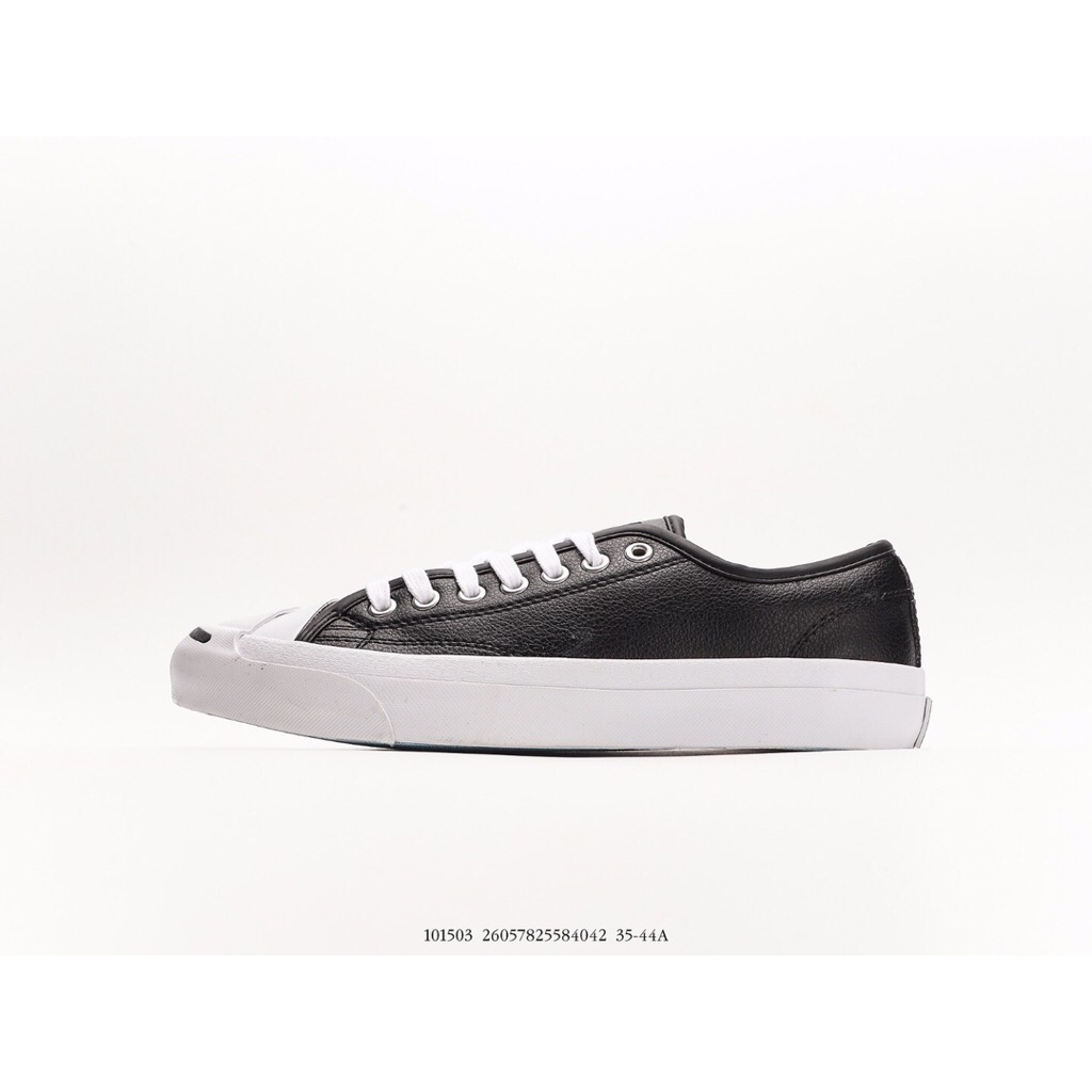 ( SNKRSPD ) Sepatu Converse Jack Purcell Ox Leather Black White