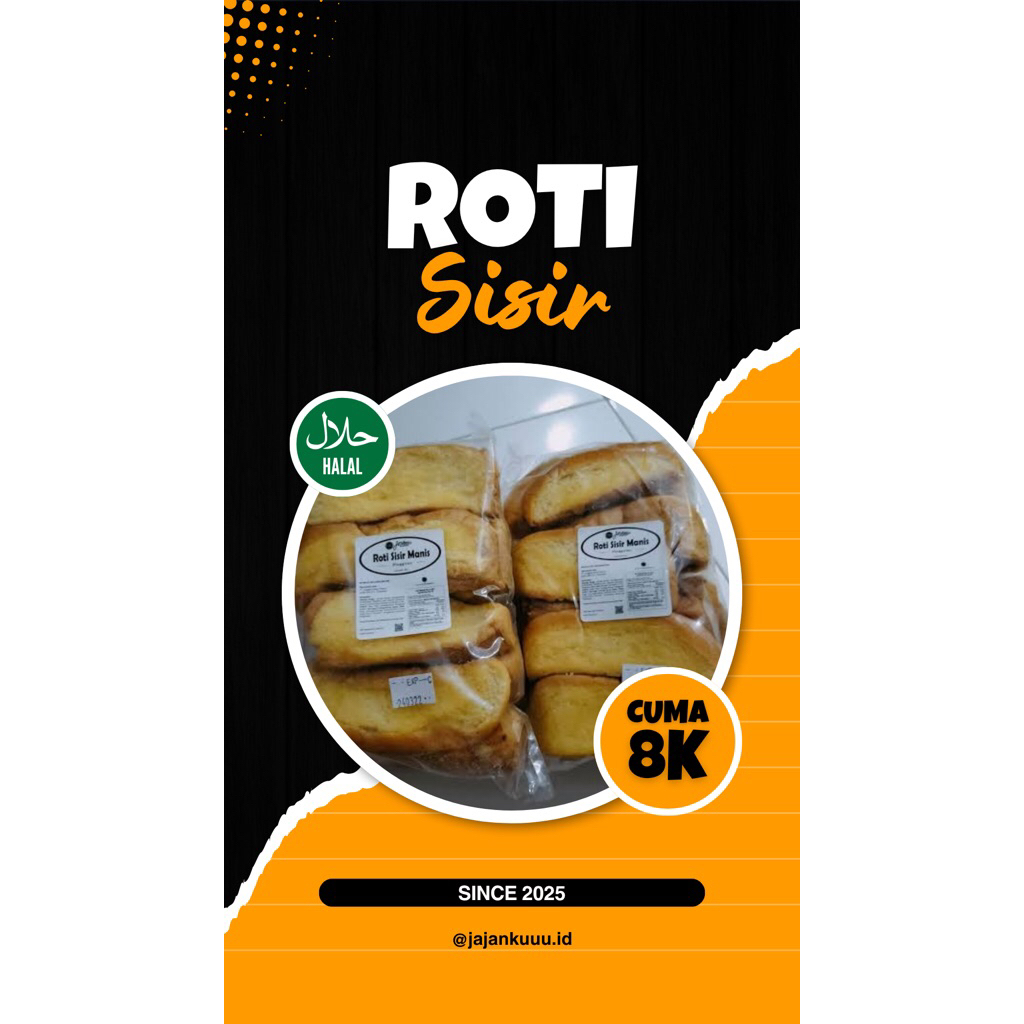 

Roti sisir Roti Manis Roti jordan gratis ongkir isi 26 slice