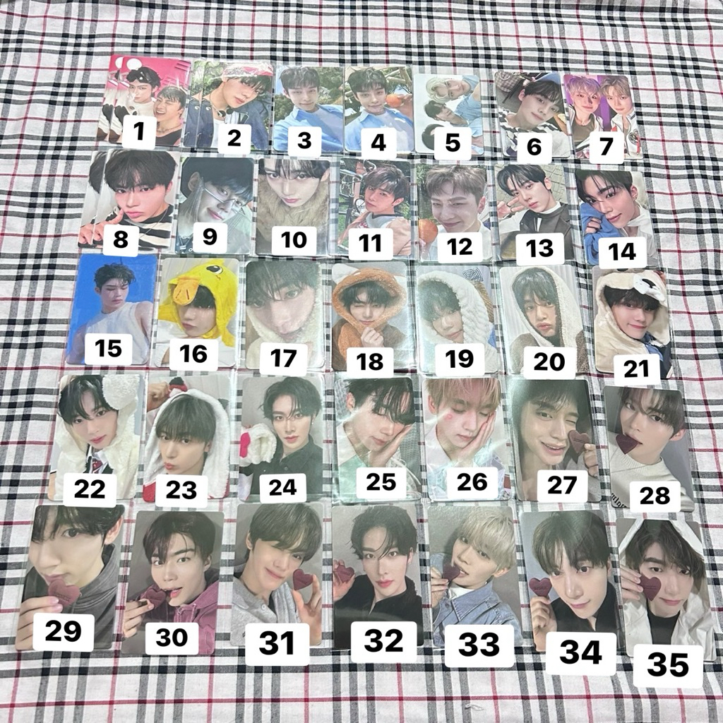 PC PHOTOCARD ZB1 ZEROBASEONE ZHANG HAO ZHANGHAO SUNG HANBIN KIM JIWOONG GUNWOOK YUJIN GYUVIN RICKY T