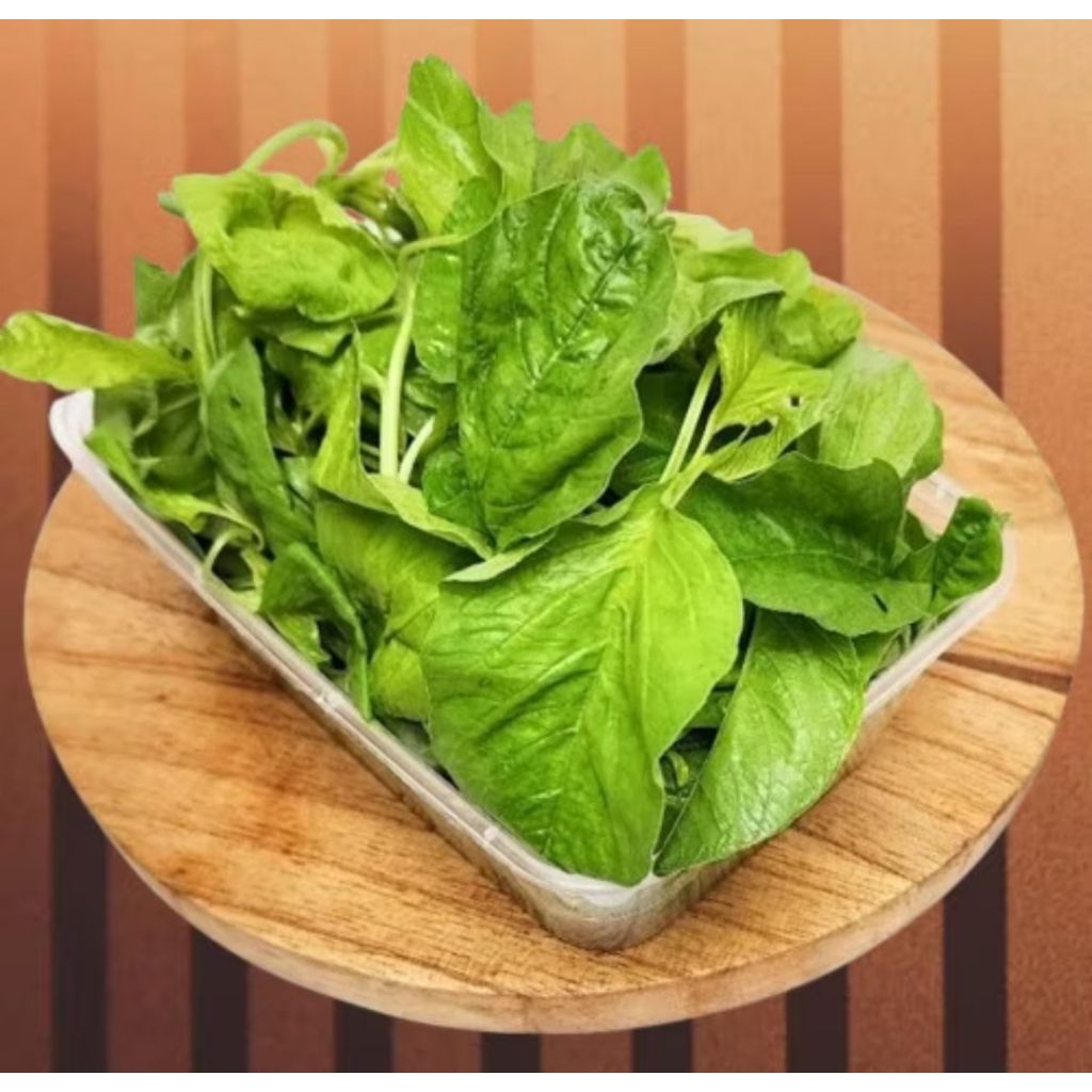 

Sayur bayam potong..