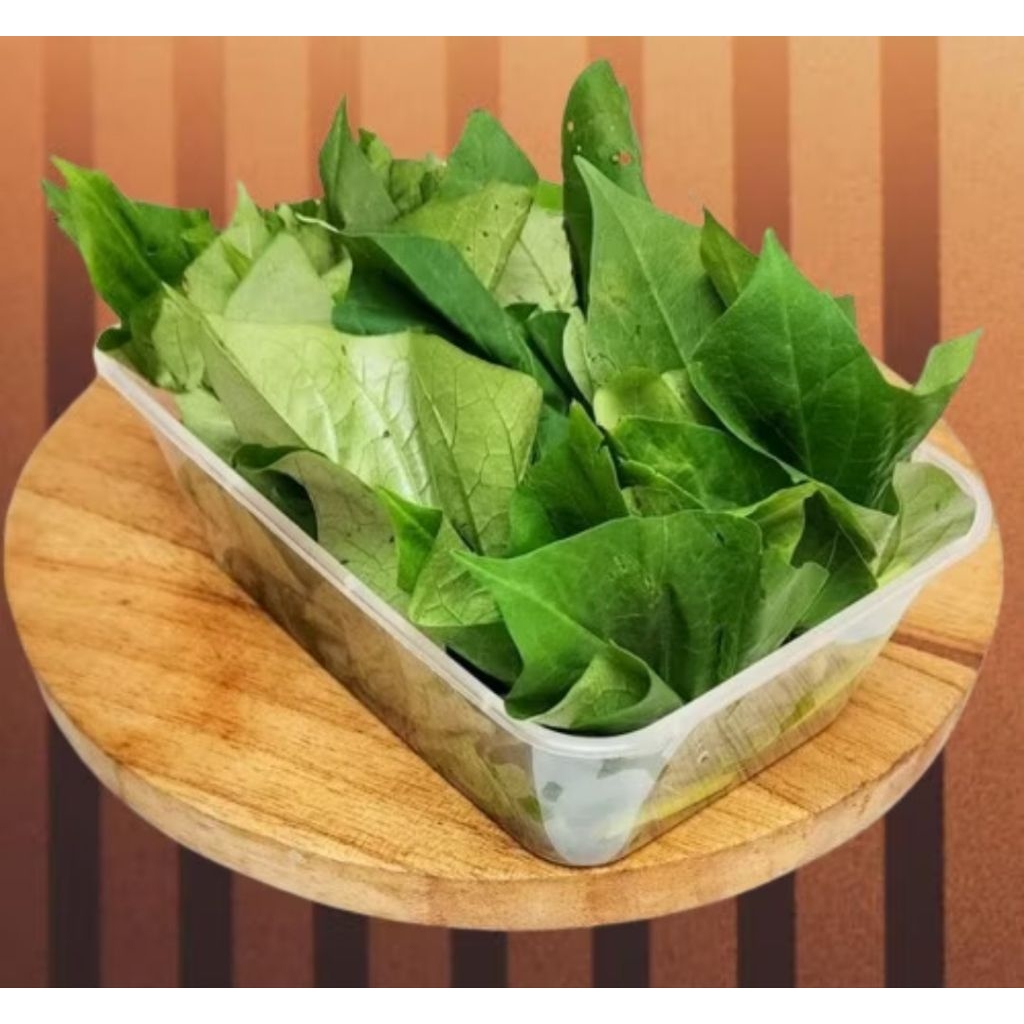 

Sayur daun ubi potong..