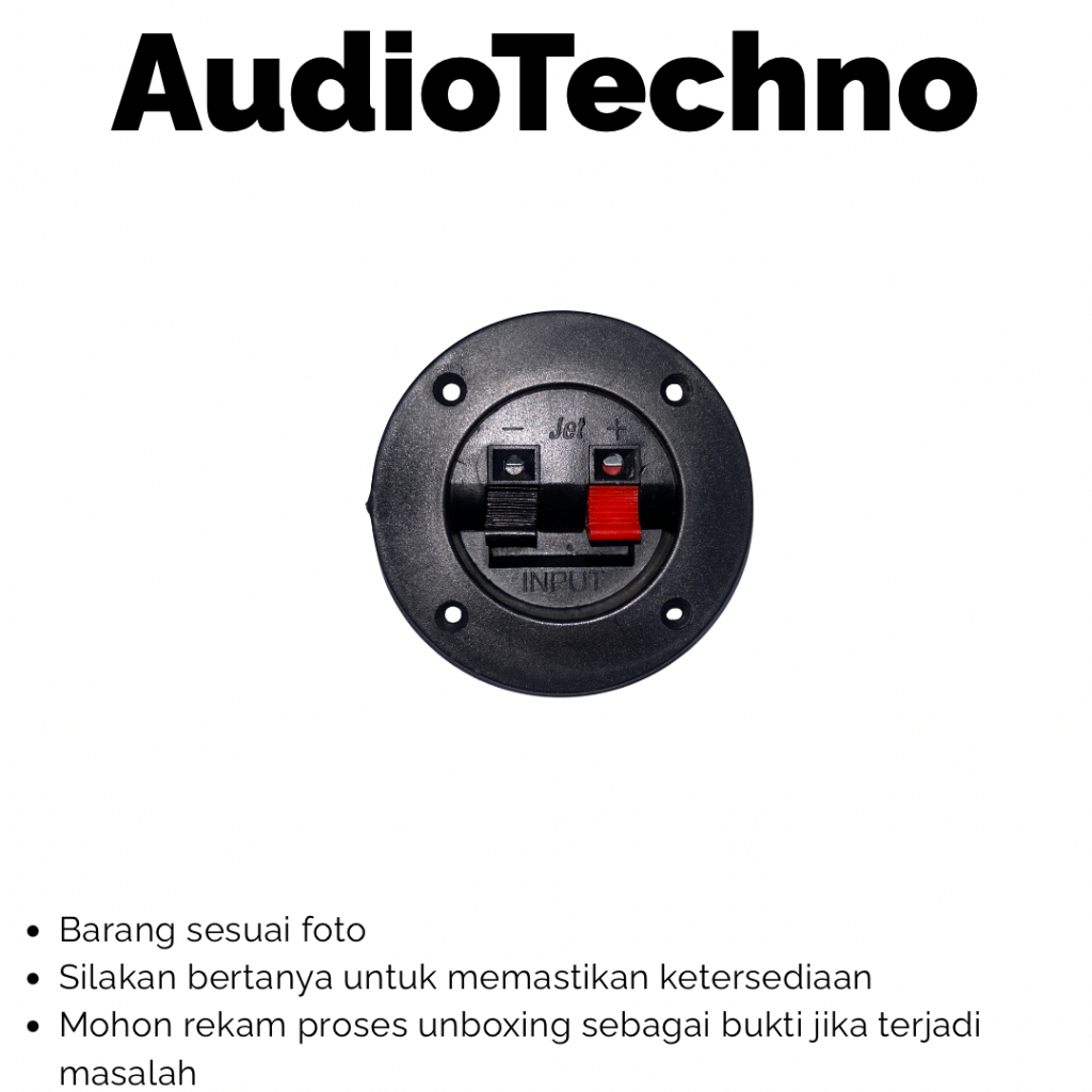 Terminal Speaker Jepit 2pin Bulat / Terminal Speaker
