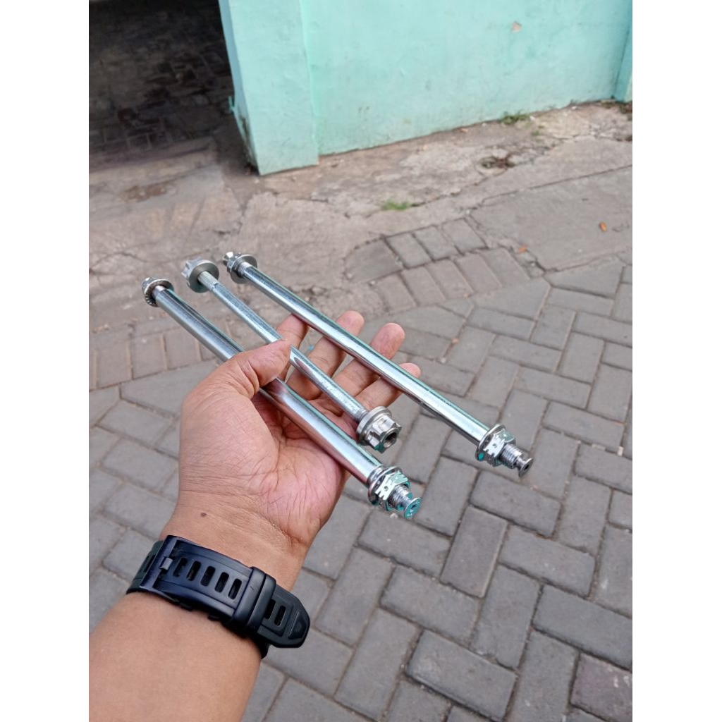 As roda Depan Tengah Belakang pnp Shok gl Tiger mp/As swing arm Kaze gl Full besi probolt
