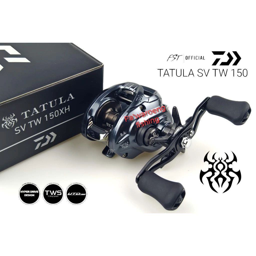 Reel DAIWA TATULA SV TW 24 | 150XHL | Bait casting | Handle Kiri | Kolam Sungai Laut | Garansi resmi