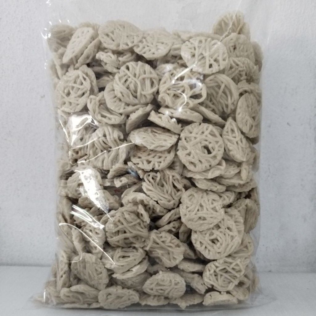 

kerupuk mentah Bangka ikan tenggiri yang biasa ukuran mini 1 kg