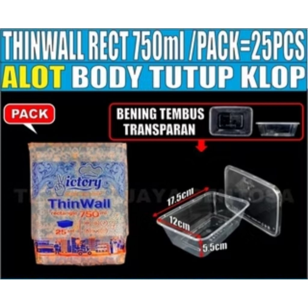 ThinWall Rectangle Victory 750ml