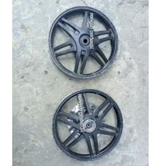 Velg Velek racing depan belakang (satu set) Spin Old as roda gigi 18,20 Original(bekas)
