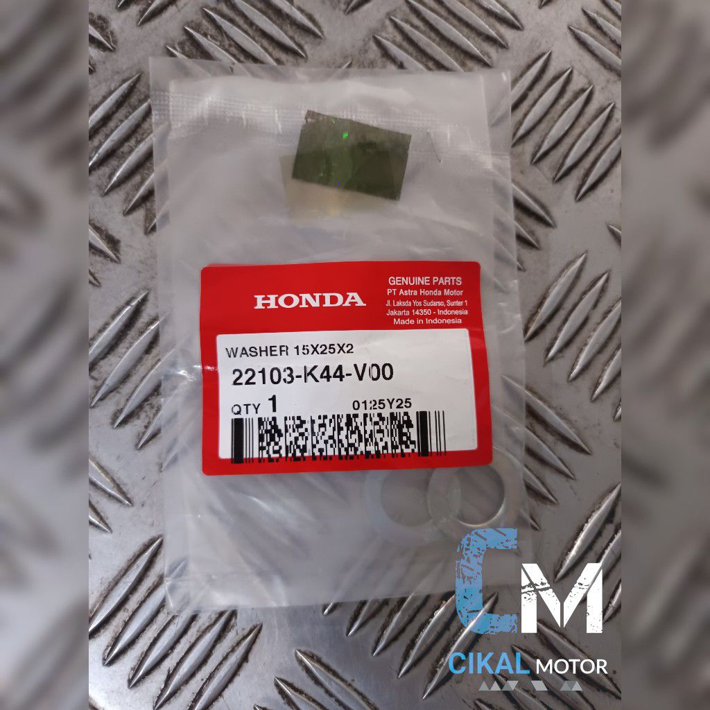 RING WASHER 15X25X2 HONDA BEAT ESP BEAT POP ORIGINAL HONDA 22103K44V00