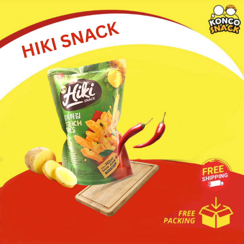 

HIKI //snack croissant crunch // French fries Snack hiki French fries croissant crunch Rasa Pedas Daun Jeruk
