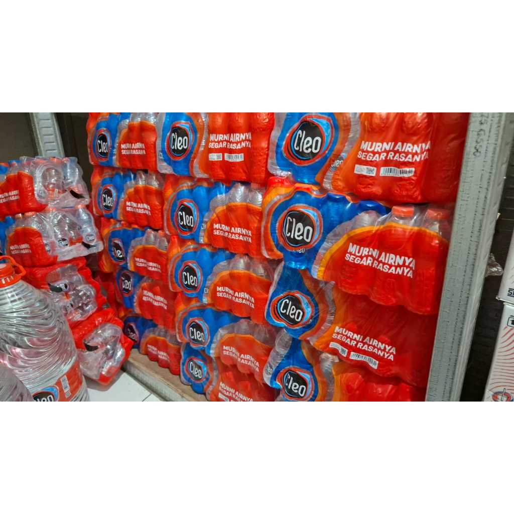 

air cleo kemasan botol 220 ml 1 kerat isi 24 pcs