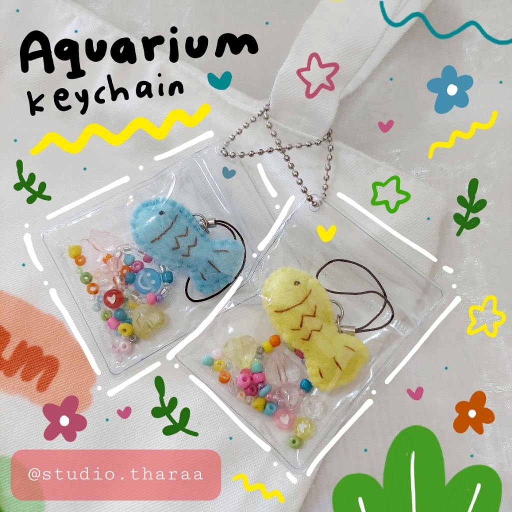Bagcharm Aquarium Fish Tank | Keychain Ikan