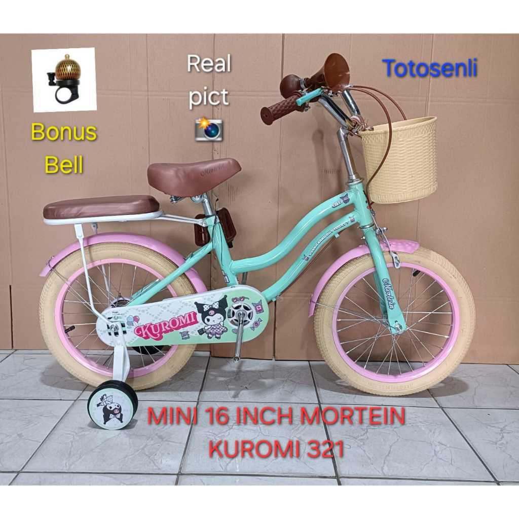 sepeda anak mini 16 inch kuromi 321 - 311 sepeda anak permpuan mini 16 inch