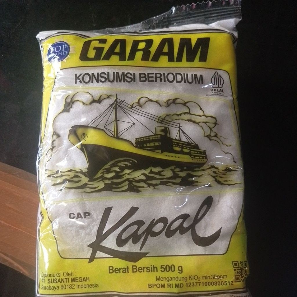 

Garam Kapal kemasan 500gr