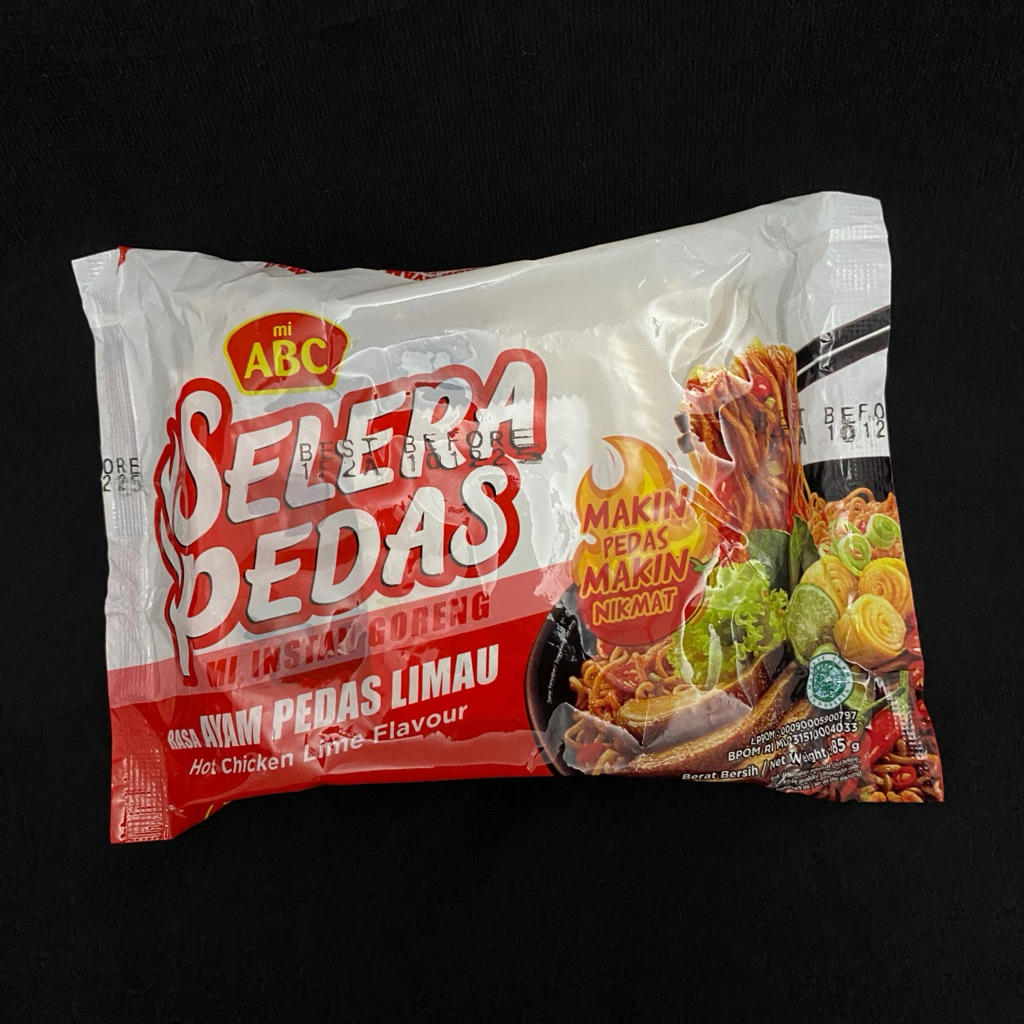 

ABC MIE GORENG MI INSTAN RASA AYAM PEDAS LIMAU