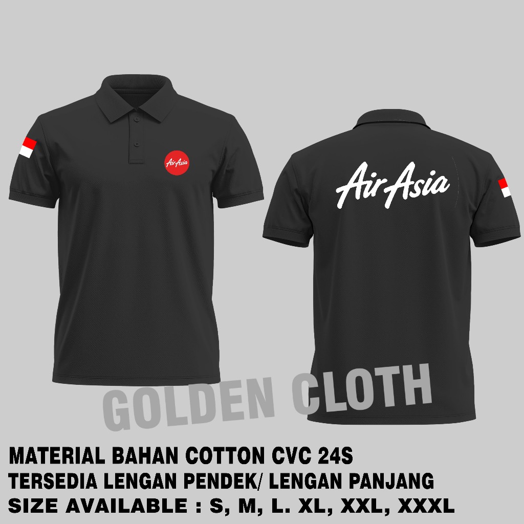 Kaos Wangki Lion Air Asia Maskapai Lion Air Polo Shirt Lengan Pendek