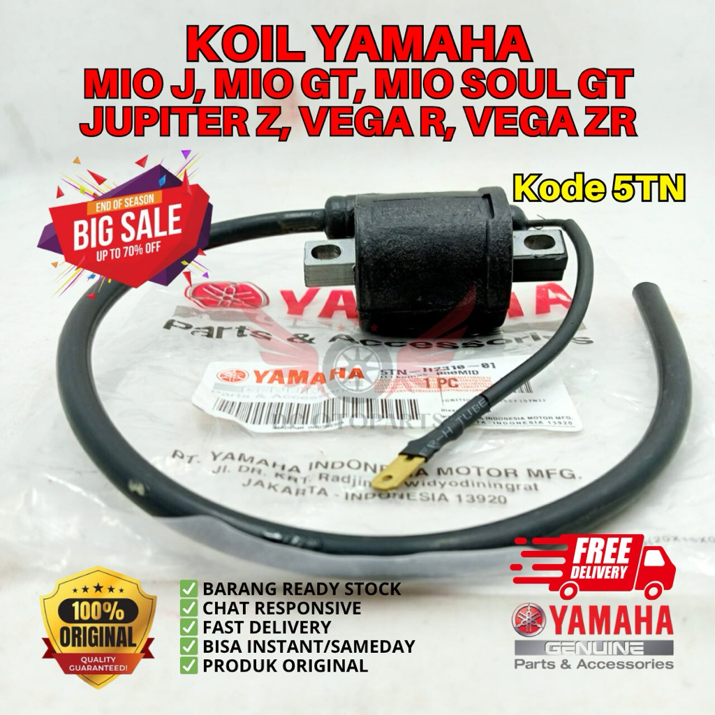 5TN KOIL MIO SOUL GT ORIGINAL YAMAHA GENUINE PARTS, KOIL ORIGINAL MIO GT, KOIL MIO J ORIGINAL, KOIL 