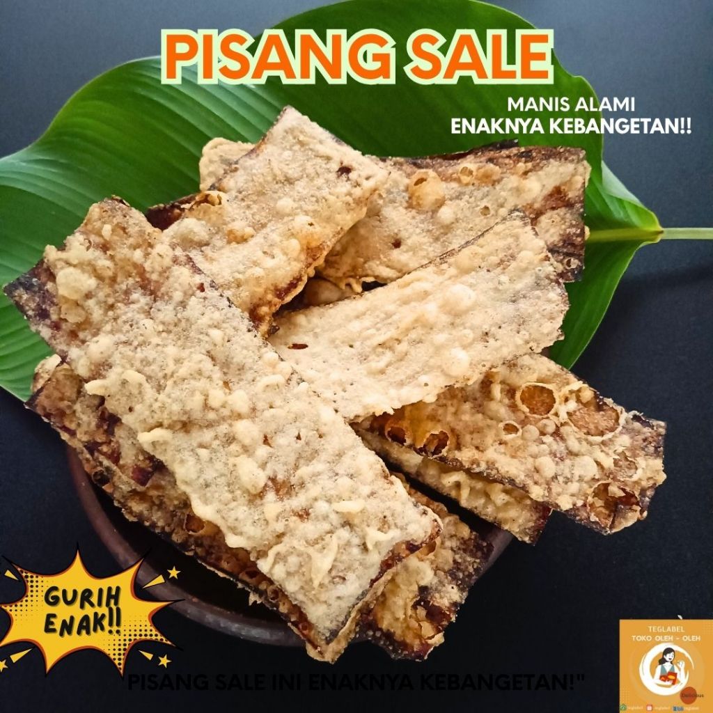 

Cemilan Snack Pisang Kering 200 Gram Gurih