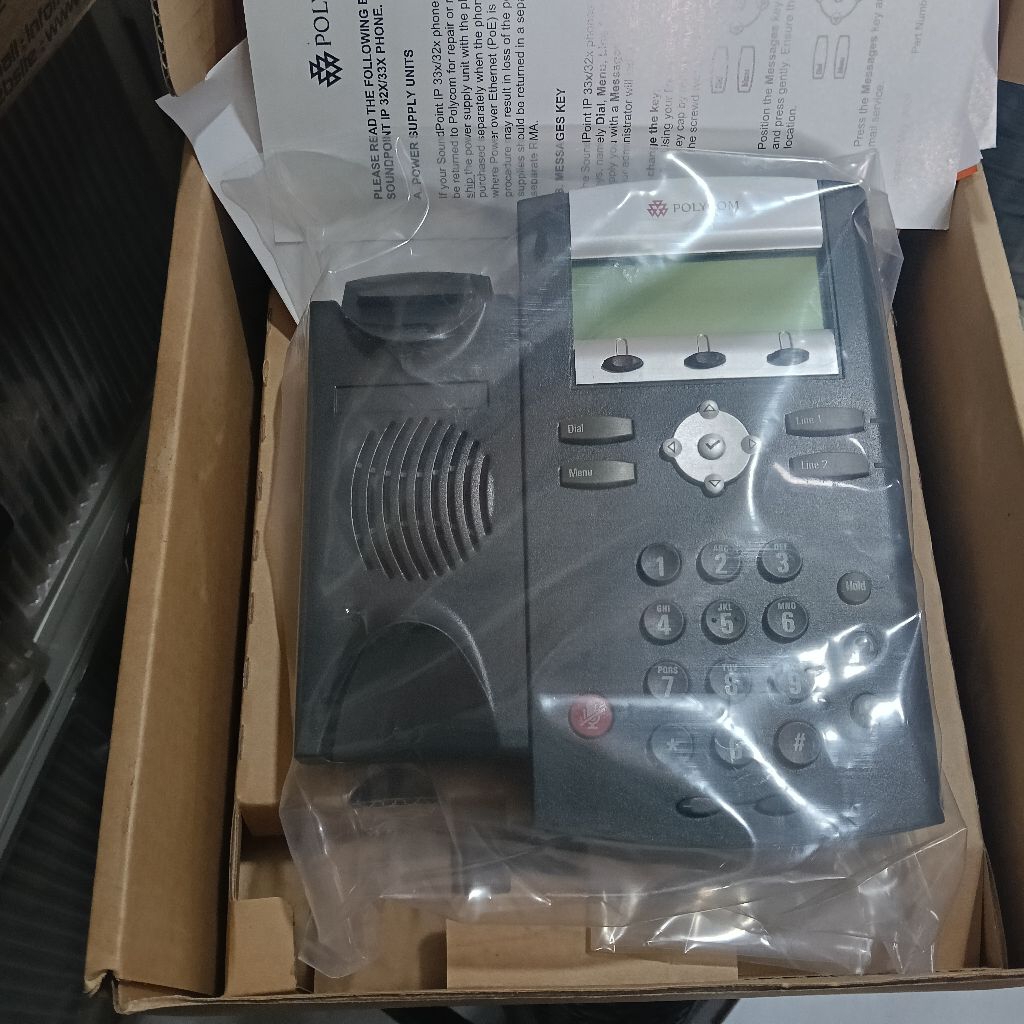 IP-PHONE POLYCOM IP331 SIP-PHONE POE