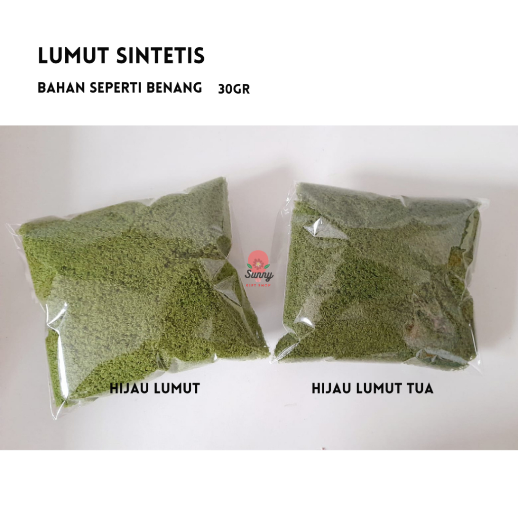 Lumut Sintetis 30gram / Lumut dekorasi /lumut kering