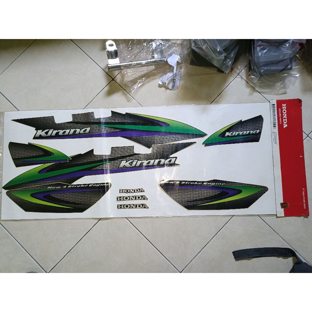 striping sticker Kirana original ahm