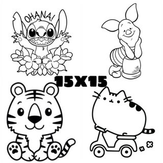 

SPECIAL ANIMAL !! TANPA CAT! KANVAS LUKIS ANAK 15X15