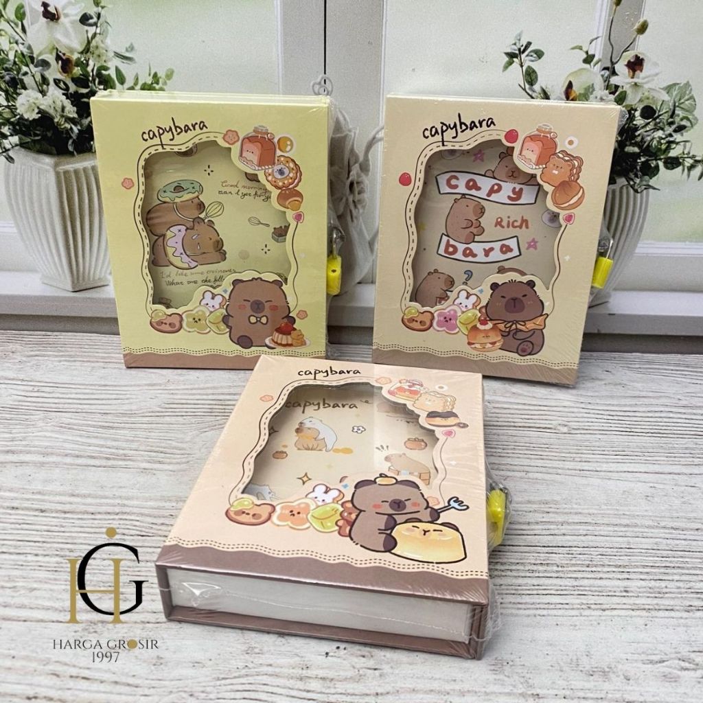 

BUKU DIARY GEMBOK CAPYBARA BK-1983 NOTEBOOK BINDER GEMBOK KUNCI