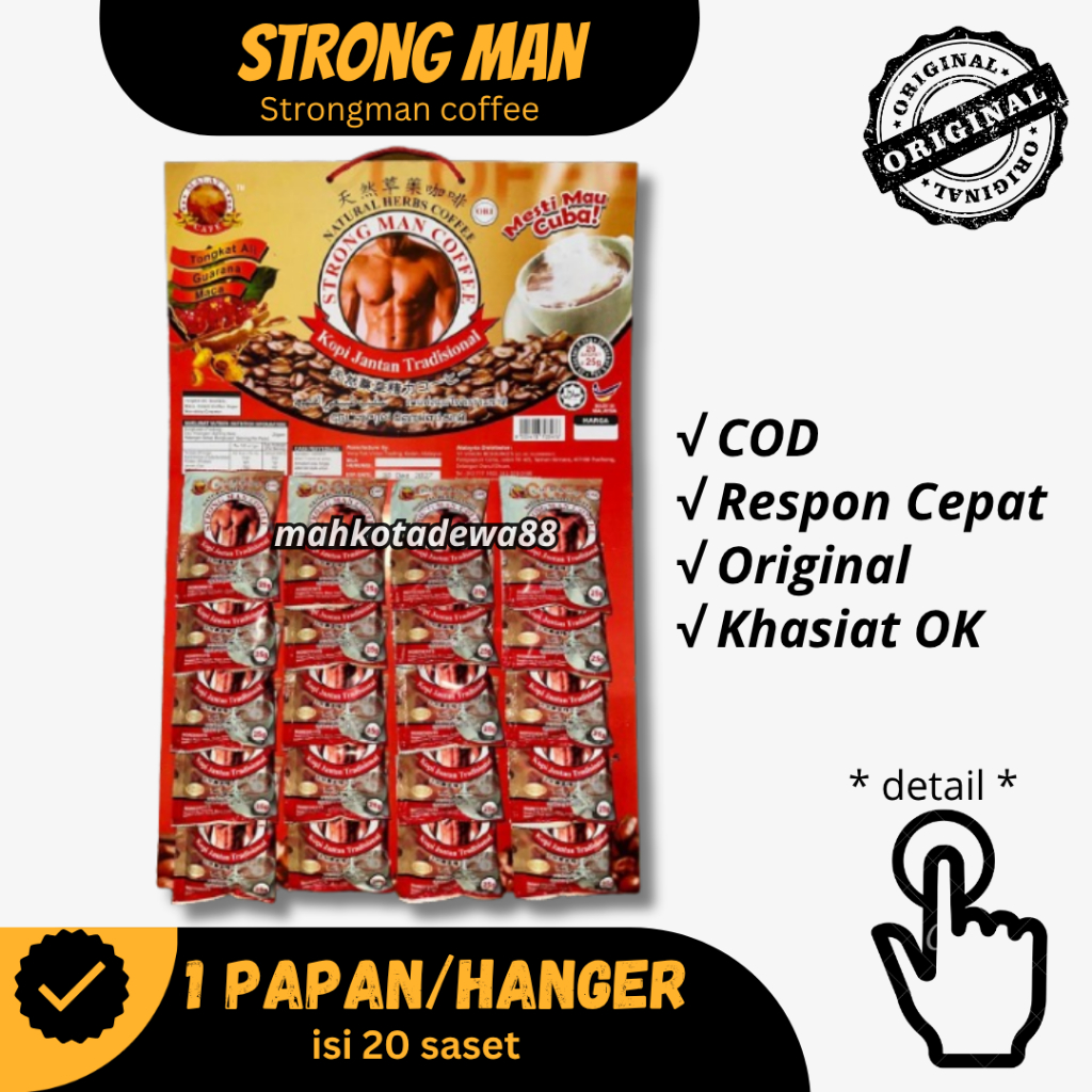 

STRONGMAN COFFE || 1 PAPAN ISI 20 SASET