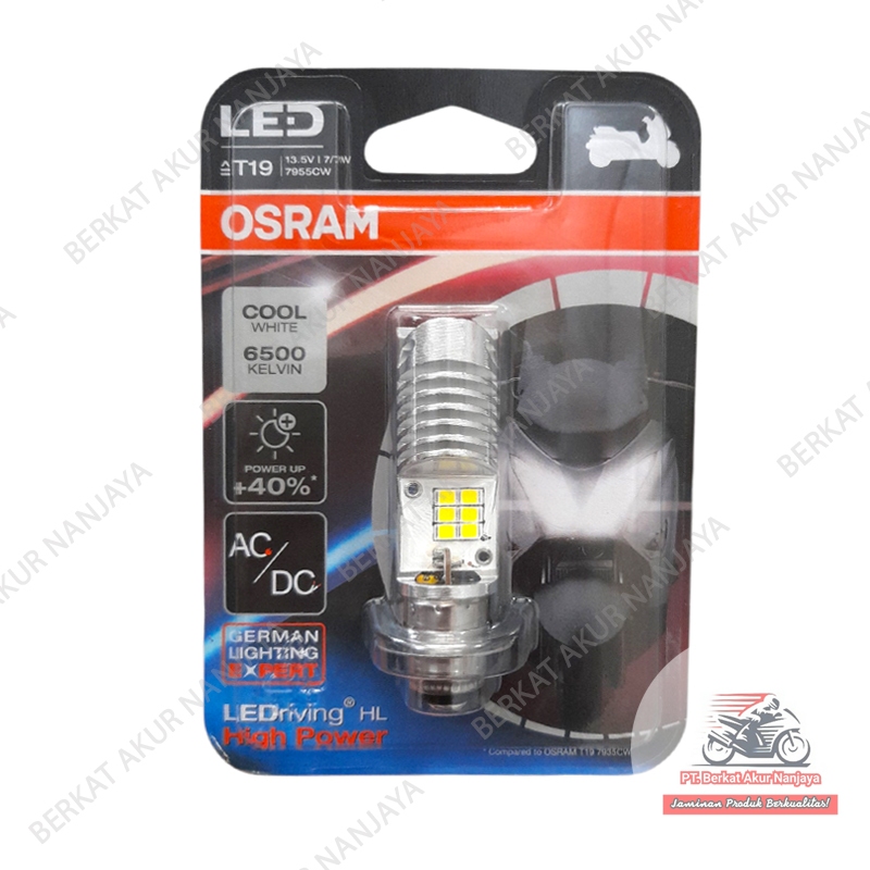 OSRAM LED T19 13.5V 7/7W 7955CW German Lighting Expert - Lampu Depan Motor Yamaha Vega ZR, Vega R, V