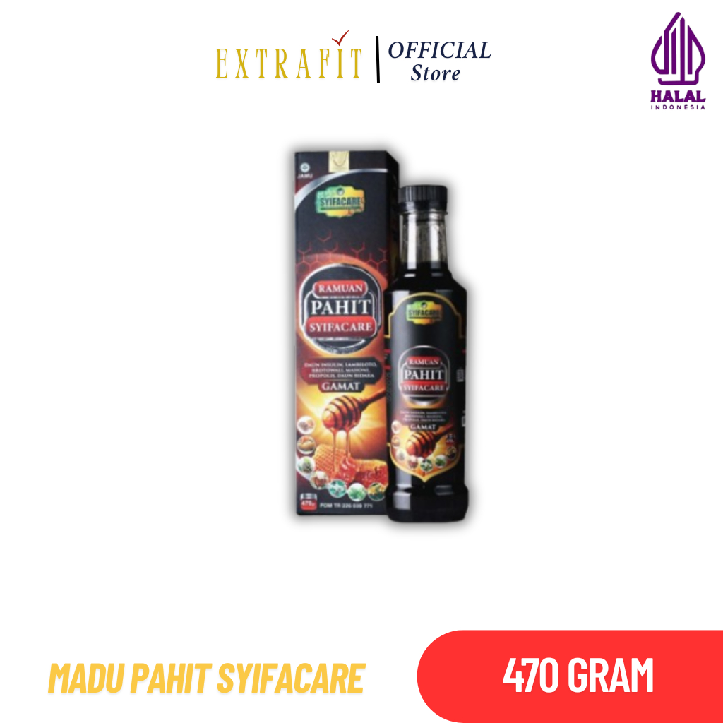 

Madu Hitam Pahit Syifacare Plus Gamat dan Daun Insulin 470 Gr - Madu Hitam Pahit Original