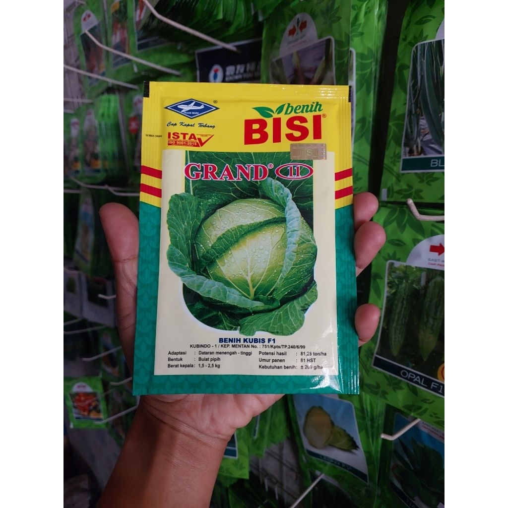 Benih Kubis hijau Grand 11 isi 15gr