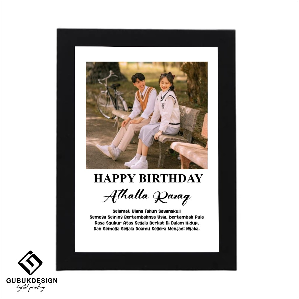 GubukDesign - Bingkai Foto Aesthetic Kado Ulang Tahun Cewek Gift Wisuda