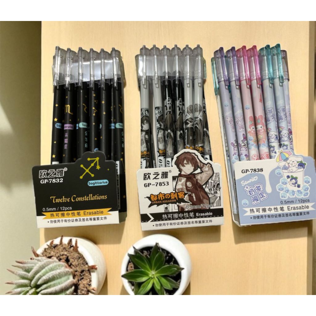 

Pulpen Karakter Bisa Dihapus Karakter Pena Erasable