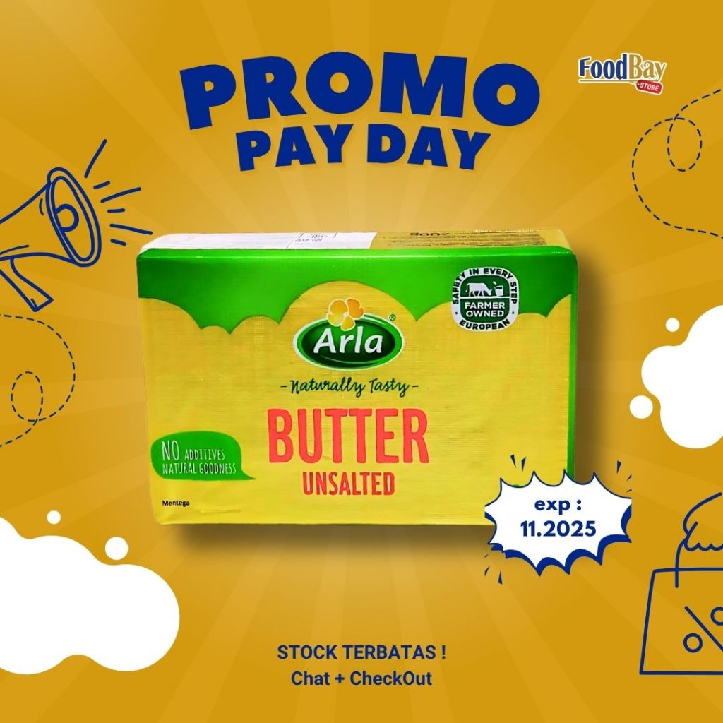 

ARLA Butter Unsalted 200 Gr - NEW PRODUCT