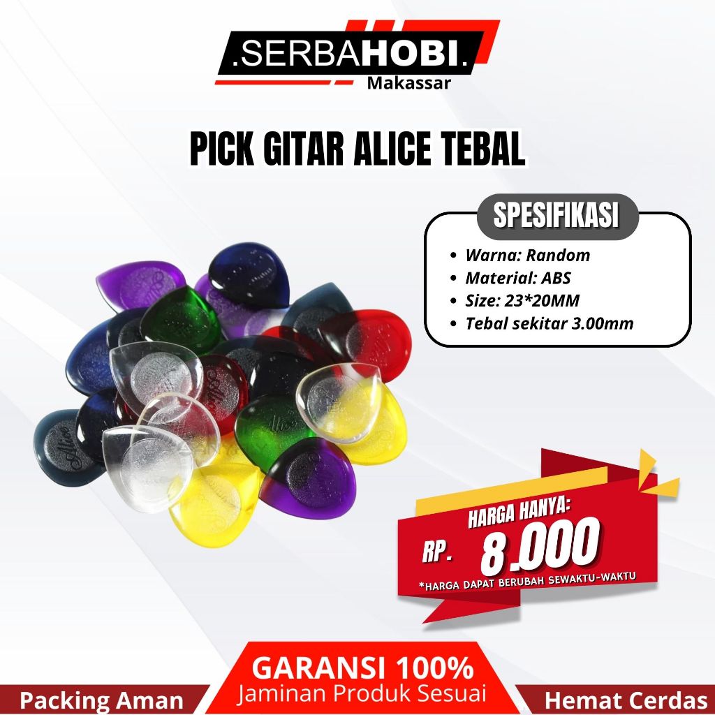 Pick Gitar Alice Tebal Kualitas Bagus