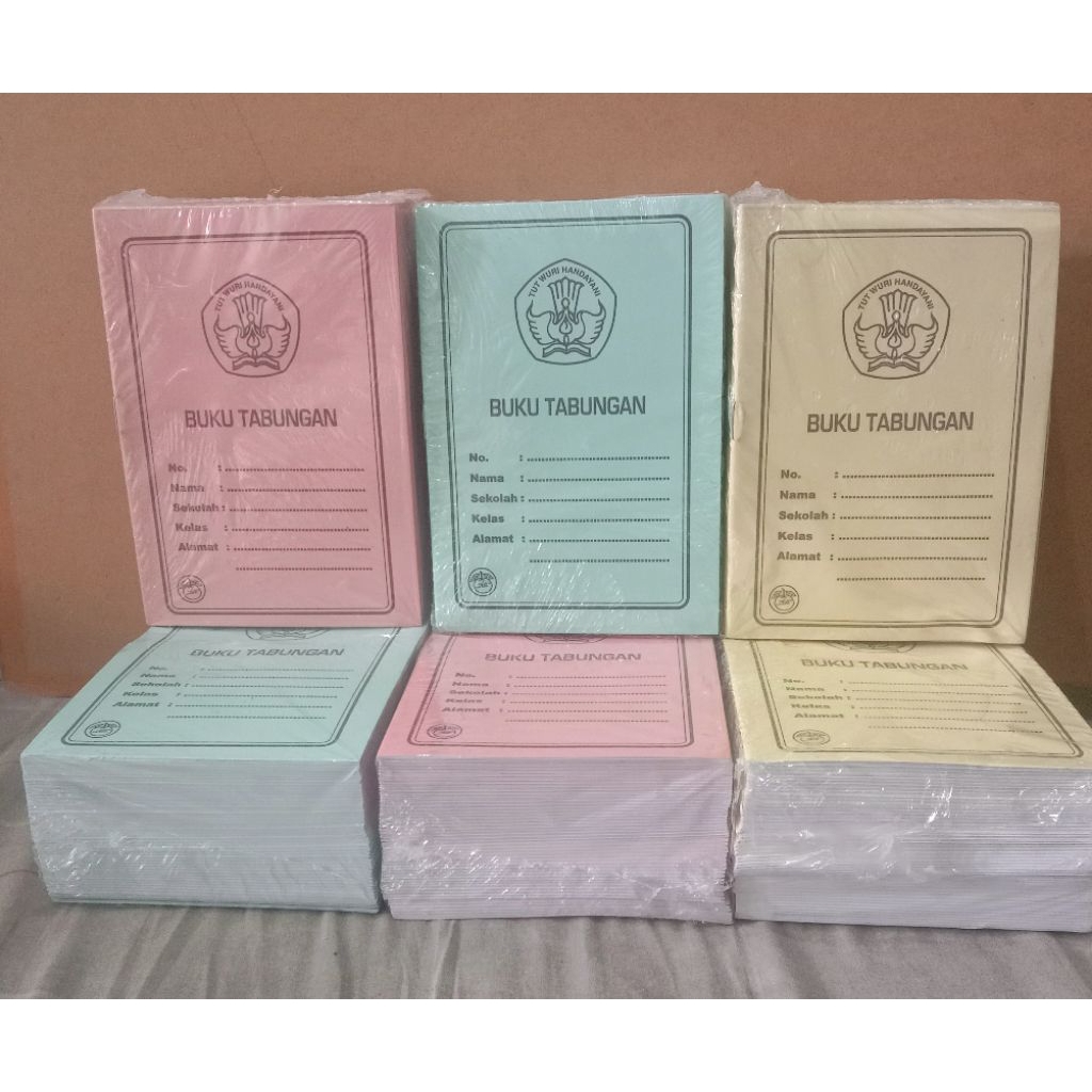 

1PACK ISI 50 PICS BUKU TABUNGAN KEUANGAN SEKOLAH/SD /MI /TK /PAUD