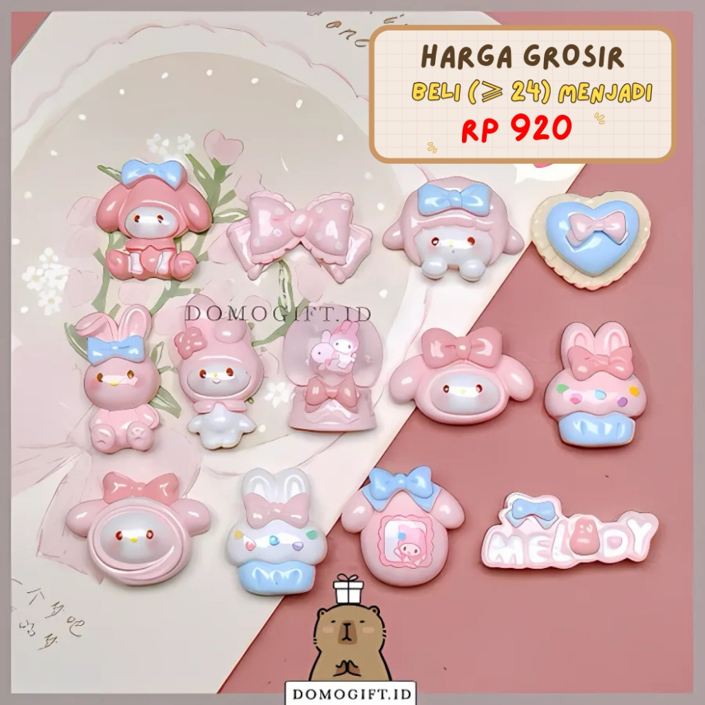 

Clay DIY Stiker 3D Lucu Cartoon Melody Buat Decor Dompet Casing Botol 3D-015