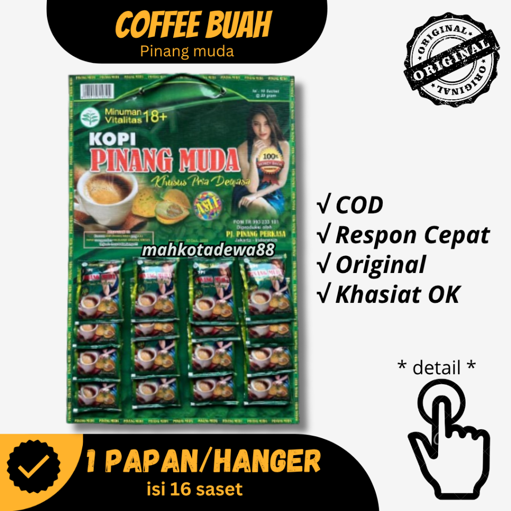 

PINANG MUDA RASA COFFE | 1 PAPAN ORIGINAL