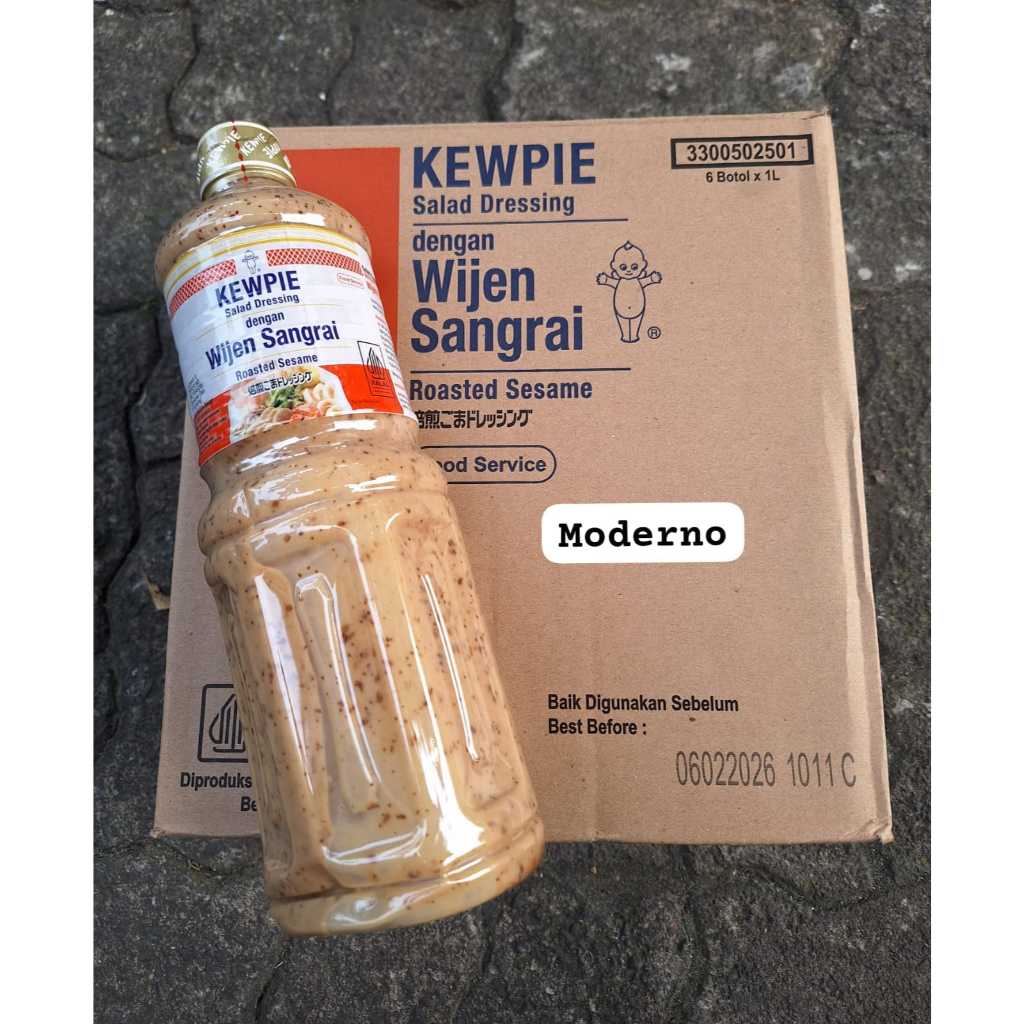 

Kewpie salad dressing dengan wijen sangrai 1 Liter perkarton isi 6